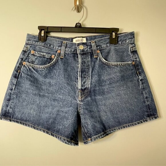 Agolde Women's Blue Jean Shorts - Picture 4 of 13